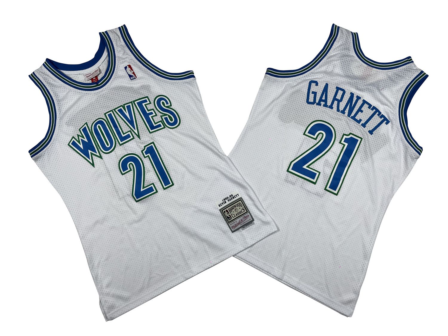 Men Minnesota Timberwolves #21 Garnett White Throwback NBA Jersey->minnesota timberwolves->NBA Jersey